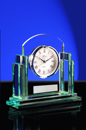 Eleganza, Glass Clock – 8”