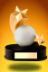 Starry Golf Trophy - 4.5”