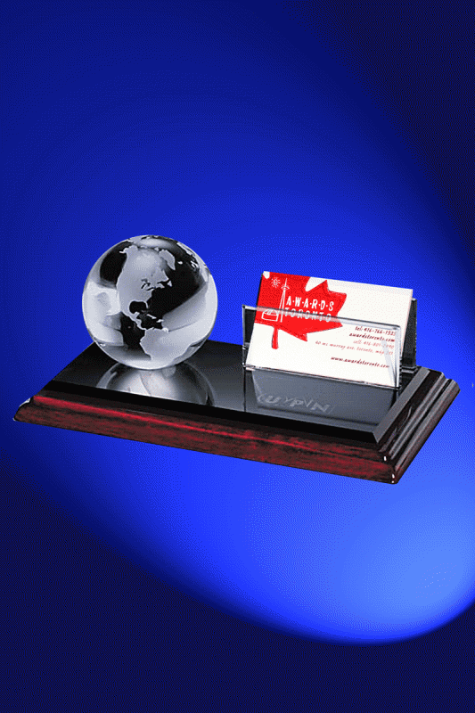 Globe Card Holder – 8”w - Click Image to Close