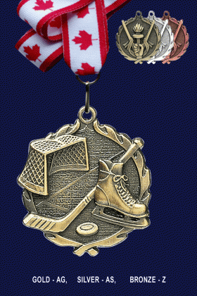 Ice Hockey, Medal – 2.5”