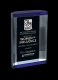 Manitou, Clear and Blue Acrylic Award – 6”