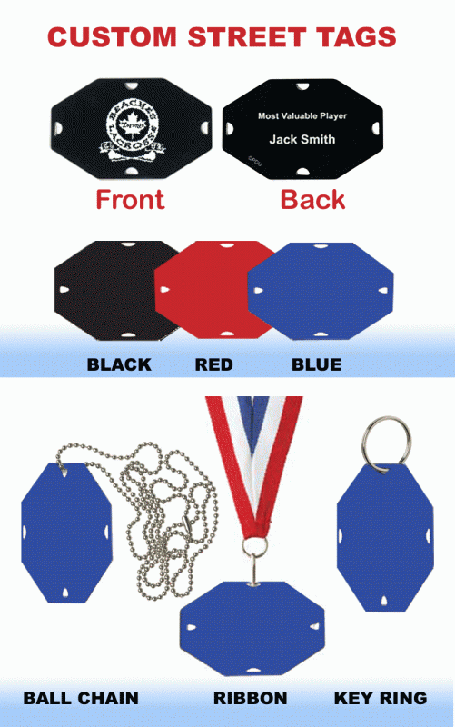 Blank Aluminum Street Tag - 2.5" - Click Image to Close