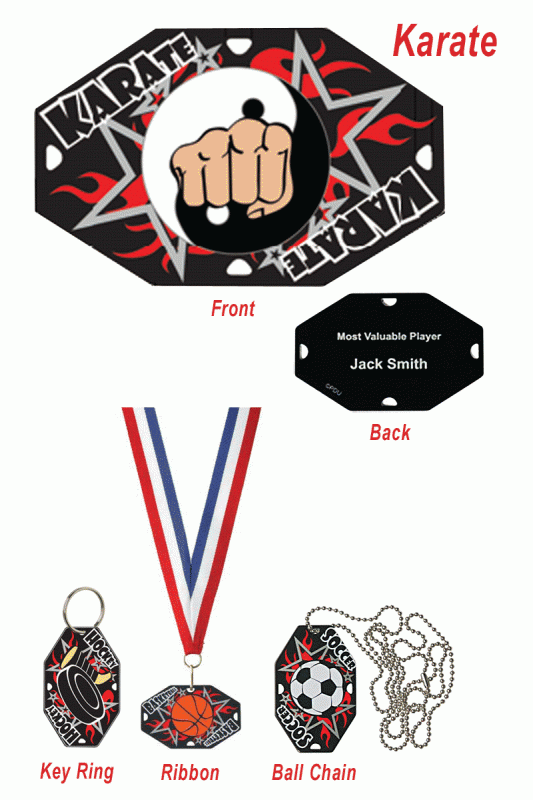 Karate Street Tag - 2.5" - Click Image to Close