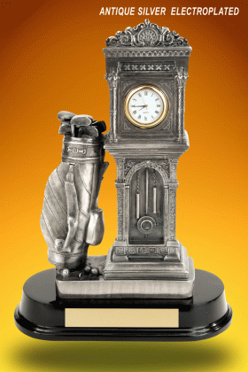 Golf Award with Clock – 10.5”