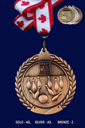 Bowling, Medal – 2.75”