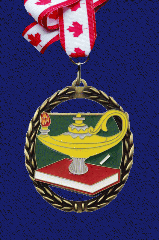 Lamp of Knowledge - 2 3/8" - Click Image to Close