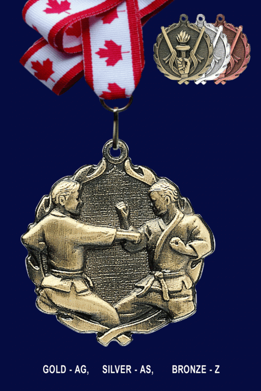 Karate, Medal – 2.5” - Click Image to Close