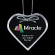 Heart - Starfire Ornament with Vivid Print - 3.75"