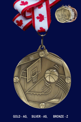 Basketball, Medal – 2.25”