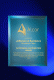 Blue Mirrored Plaque - 7”x 9”