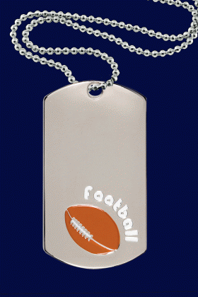 Football, Dog Tag – 2”