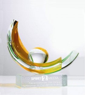 Amber Sphere, Award – 7" x 9"