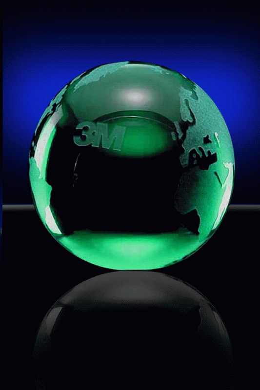 Green Globe, Etched – 3” - Click Image to Close