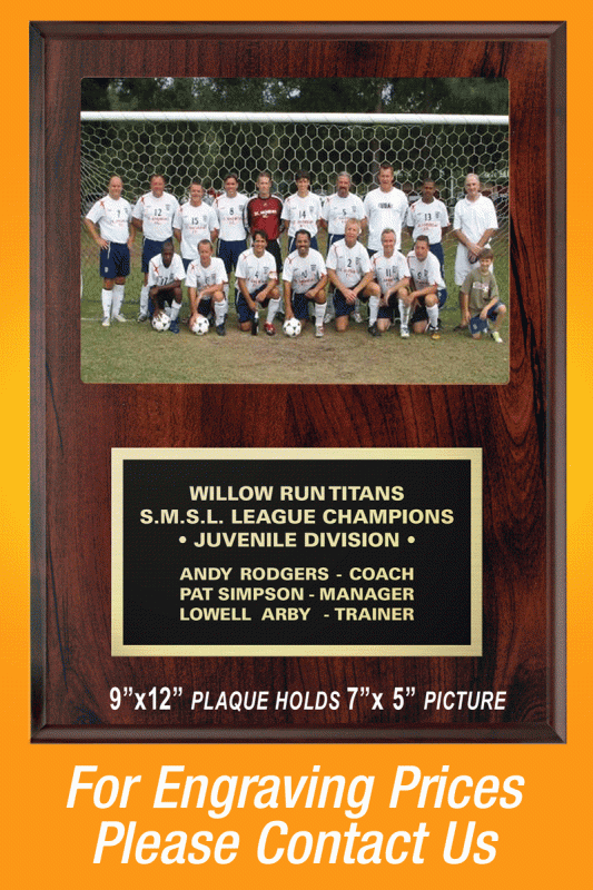 Photo Plaque, Cherry 9”x 12” - Click Image to Close