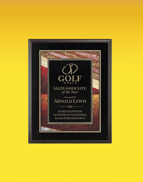 Art Plaque, Gold - 8" x 10"