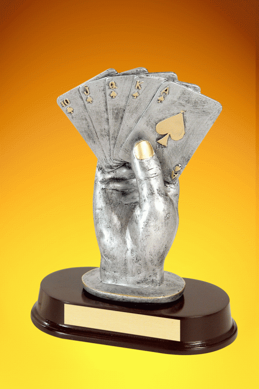 Poker Trophy – 9” - Click Image to Close