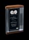 Mackinac, Clear Acrylic with Solid Walnut, Award – 7”