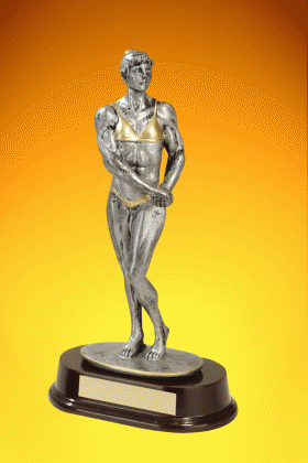 Body Builder Trophy, Female – 9”