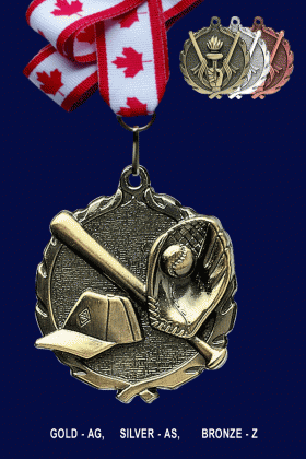 Baseball, Medal - 1.75”