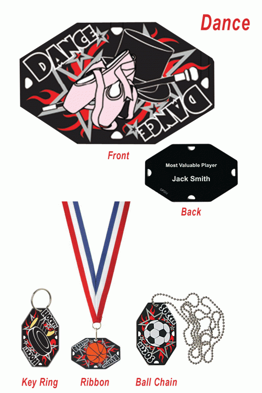 Dance Street Tag - 2.5" - Click Image to Close