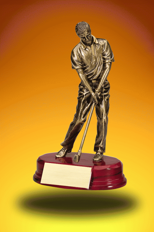 Golf Trophy, Male – 7.5” - Click Image to Close