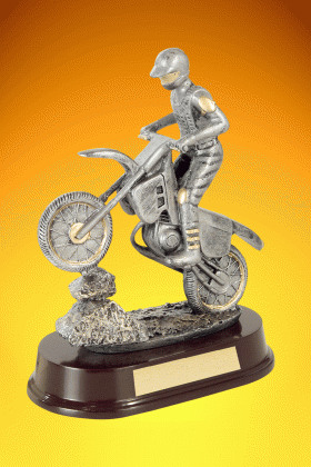 Motorcycle on Rock – 9”