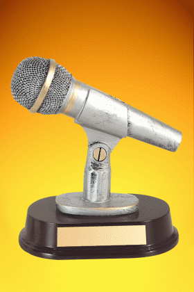 Microphone, Trophy – 6.5”