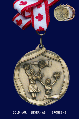 Cheerleader, Medal – 2.25”