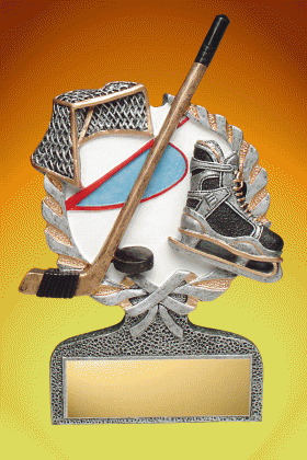 Hockey Trophy & Wreath – 5”