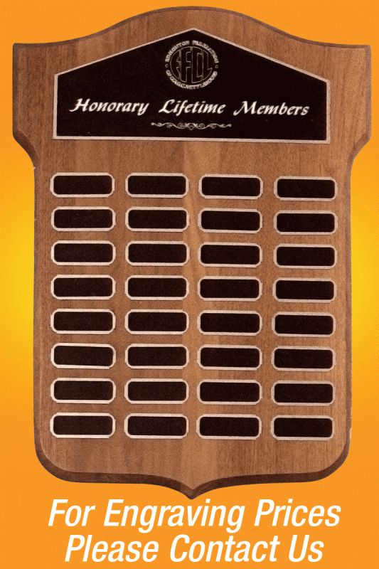 Solid Hardwd. Shield - 12”x 15” - Click Image to Close