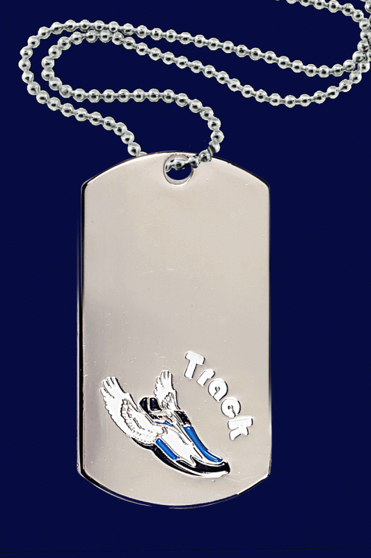 Track, Dog Tag – 2” - Click Image to Close