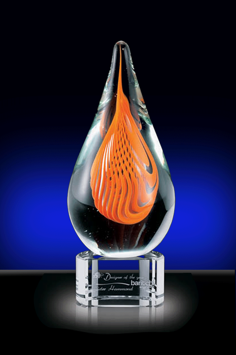 Aventura, Art Glass Award – 7.5” - Click Image to Close