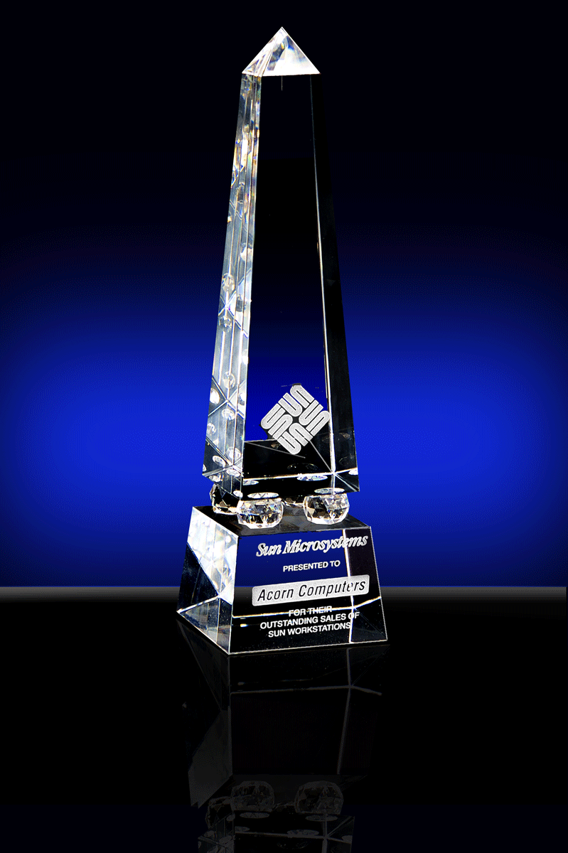 Crystal Obelisk IV. Award – 11” - Click Image to Close