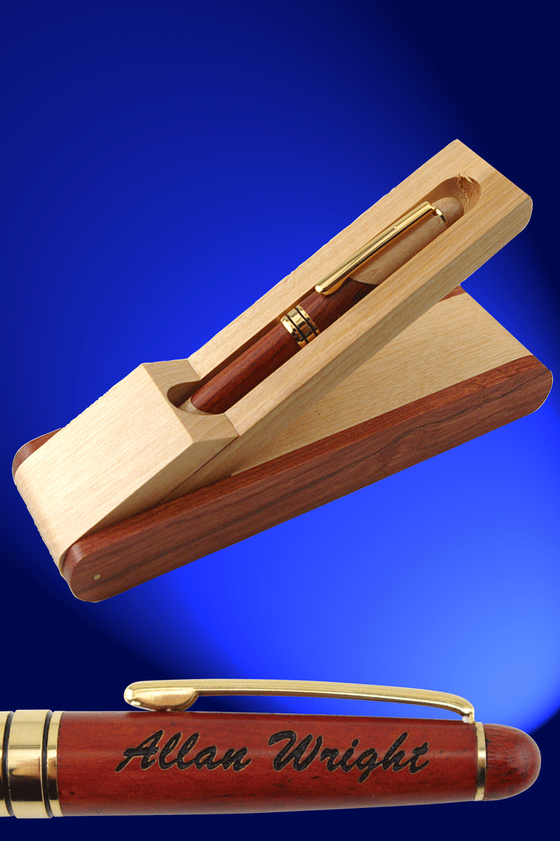Single Pen Box & Pen – 6” - Click Image to Close